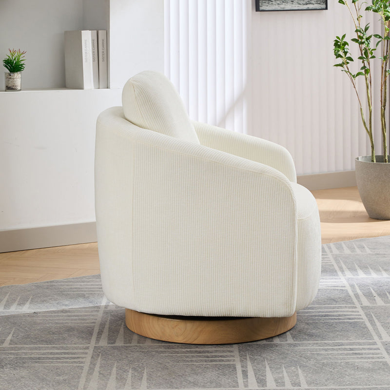 Swivel Accent Barrel Chair 360 Degree For Living Room