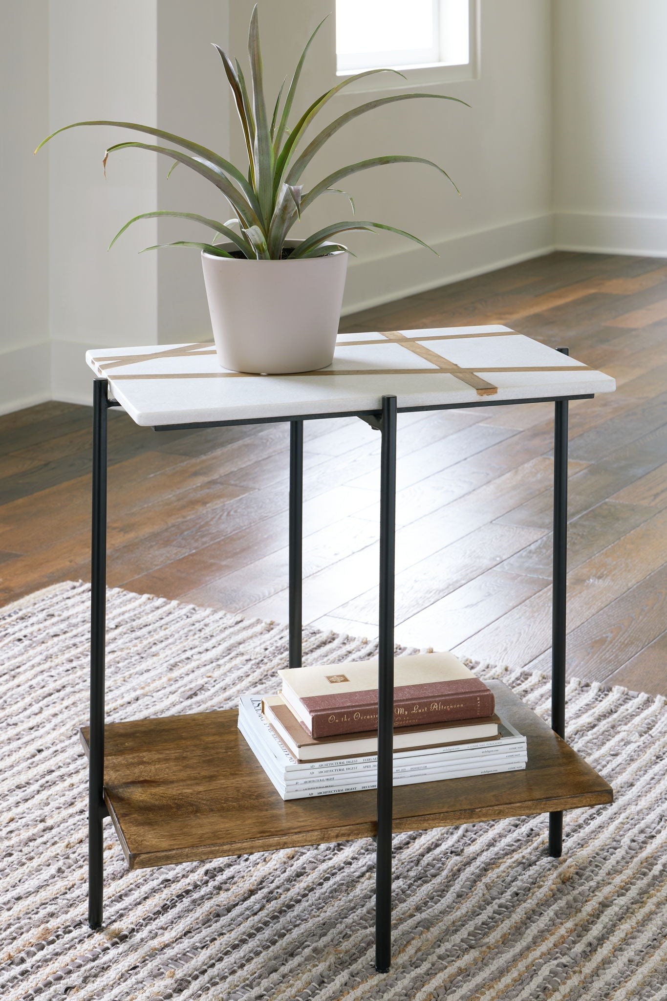 Braxmore - White / Light Brown - Accent Table - Urban Living Furniture (Los Angeles, CA)