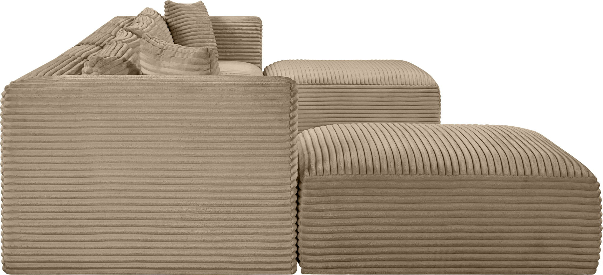 Shaggy - Fabric 7 Piece Modular Sectional With 2 Ottomans - Urban Living Furniture (Los Angeles, CA)