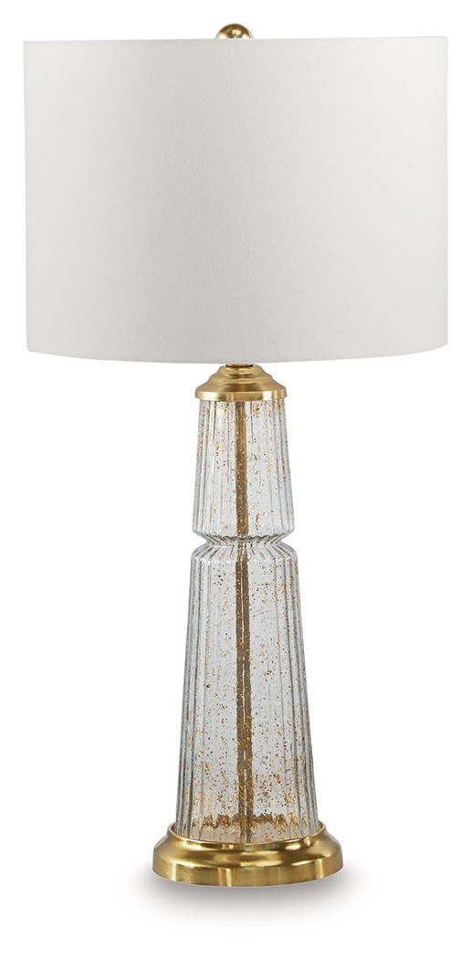 Bakersboro - Clear / Gold Finish - Glass Table Lamp - Urban Living Furniture (Los Angeles, CA)