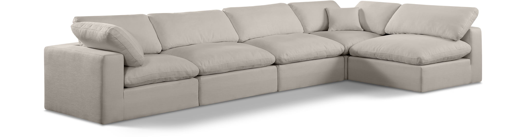 Comfy - 5 Piece Linen Modular Sectional - Urban Living Furniture (Los Angeles, CA)