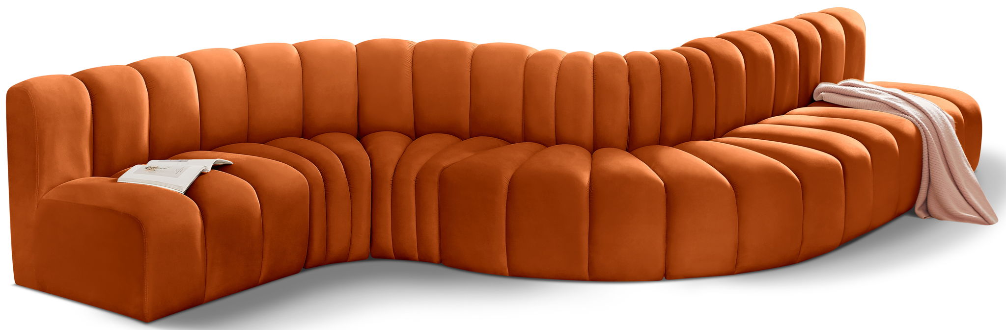 Arc - Velvet 7 Piece Modular Sofa - Urban Living Furniture (Los Angeles, CA)