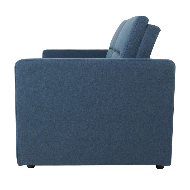 Sleeper Pull Out Loveseat Couch With Adjustable Backrest