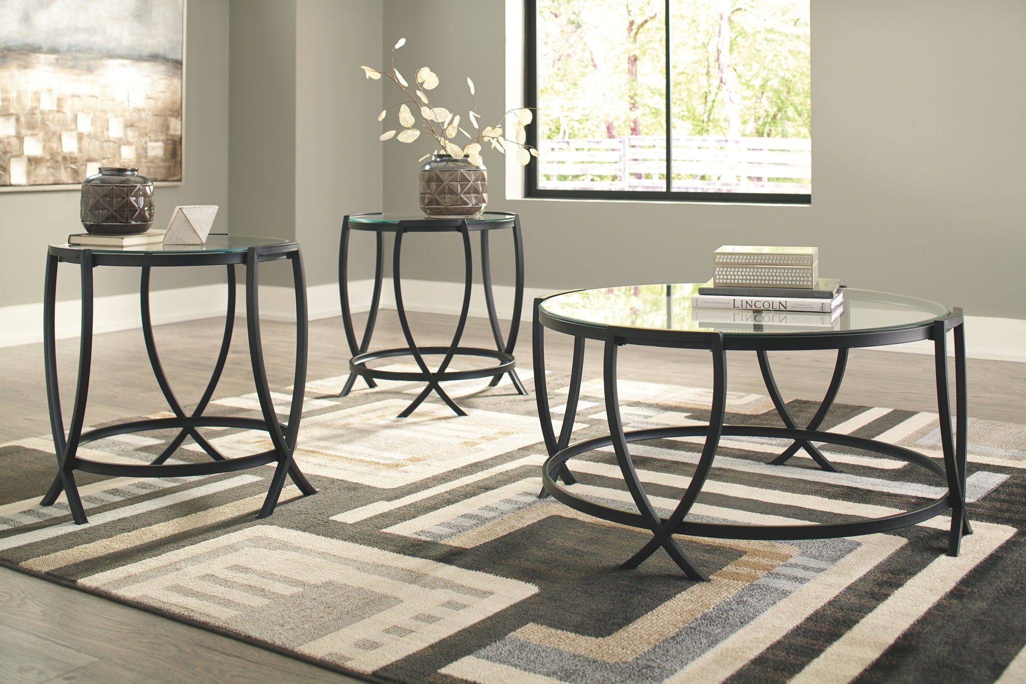 Tarrin - Black - Occasional Table Set (Set of 3) - Urban Living Furniture (Los Angeles, CA)