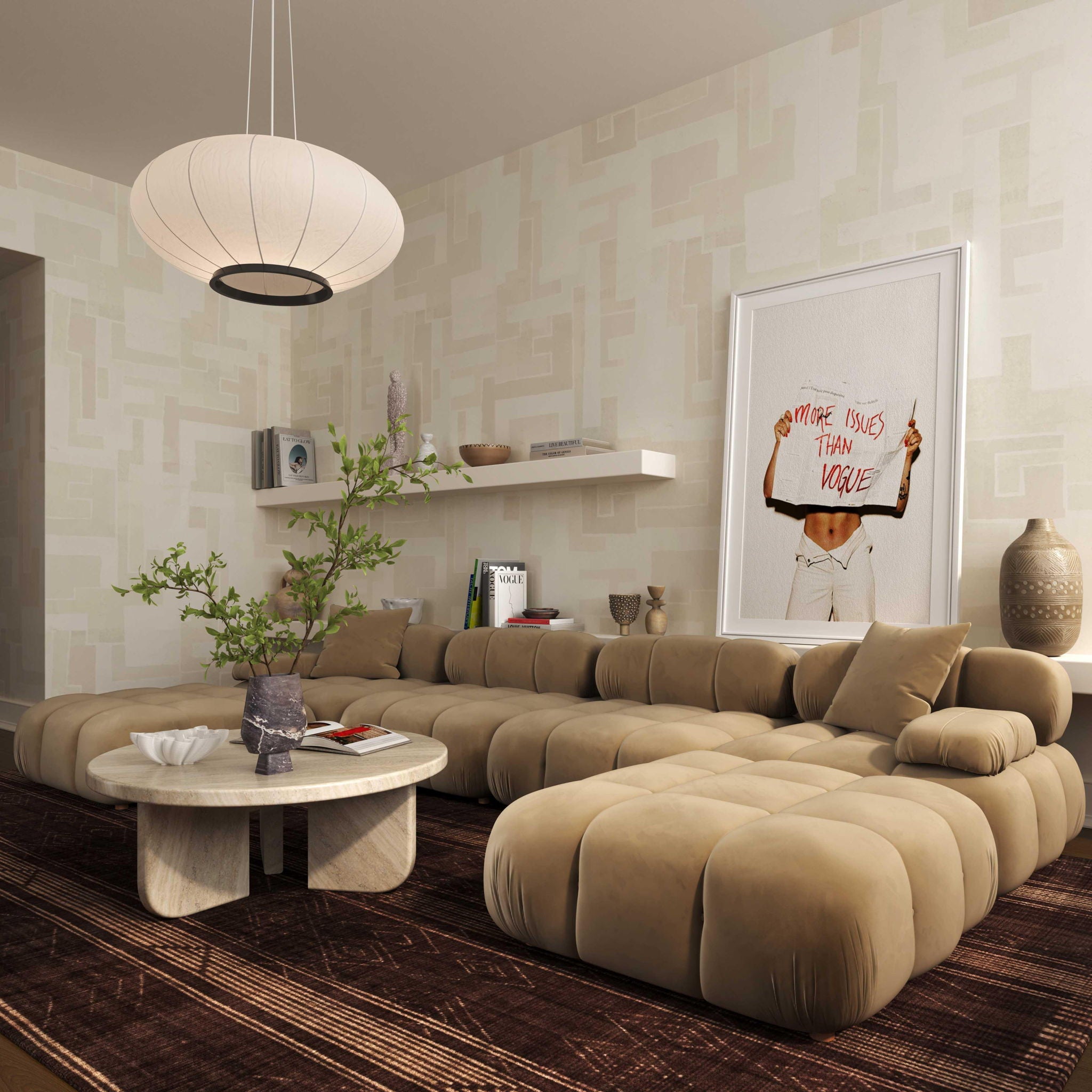 Calliope - Modular Armless Chair - Urban Living Furniture (Los Angeles, CA)