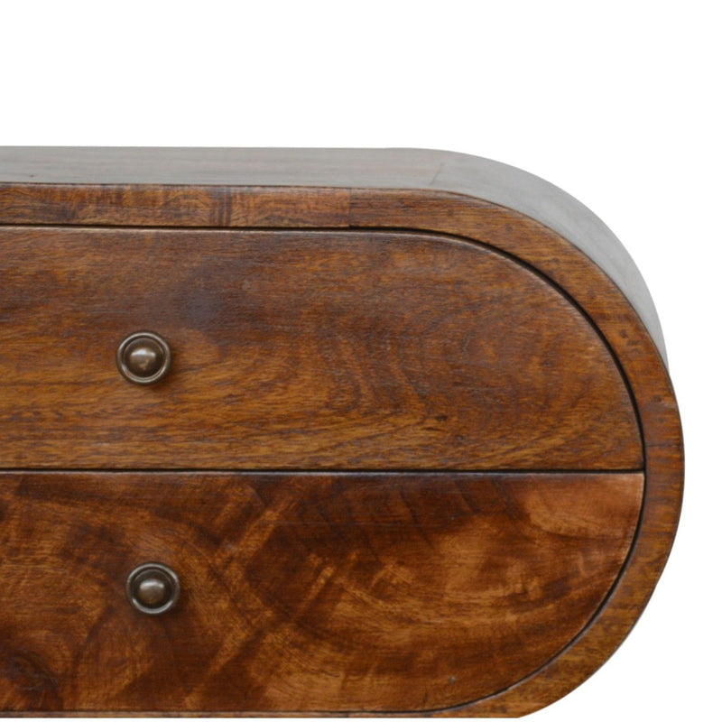 Circular Nightstand - Chestnut