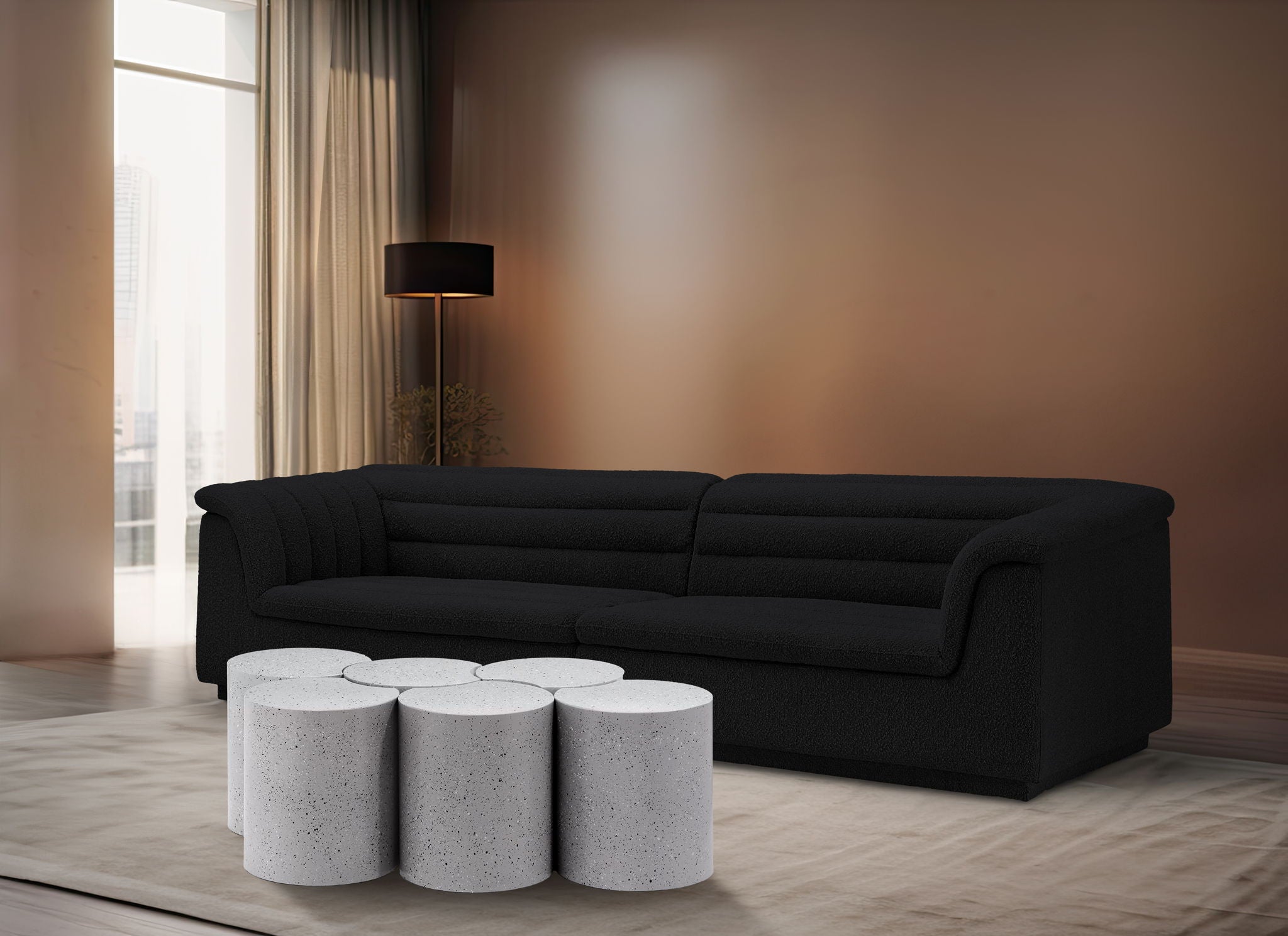 Dimple - 6 Piece Modular Coffee Table - Terazzo Finish - Urban Living Furniture (Los Angeles, CA)