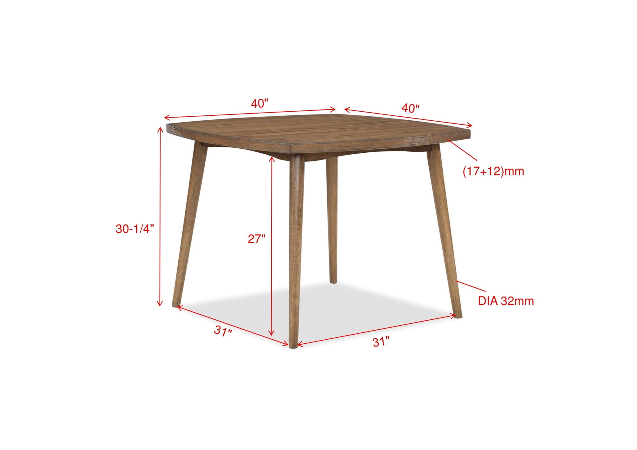 Weldon - 5 Piece Dining Room Set - Brown - Urban Living Furniture (Los Angeles, CA)