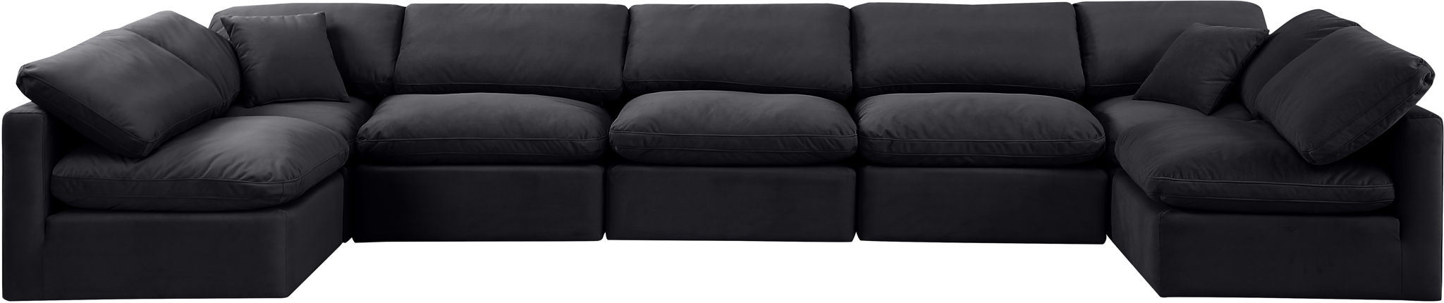 Indulge - Velvet 7 Piece Modular U-Shaped Sectional - Urban Living Furniture (Los Angeles, CA)
