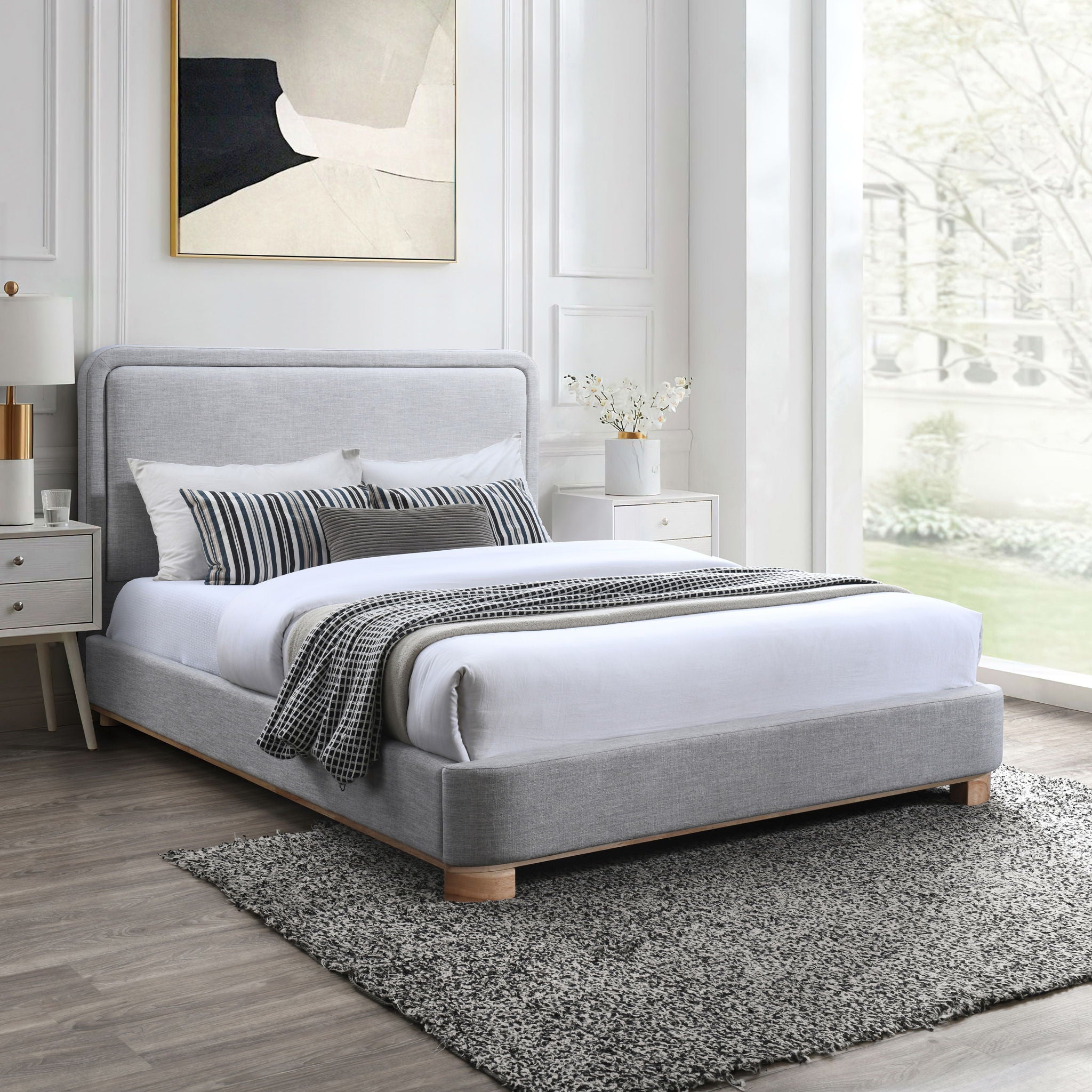 Nolita - Bed With Natural Base - Urban Living Furniture (Los Angeles, CA)