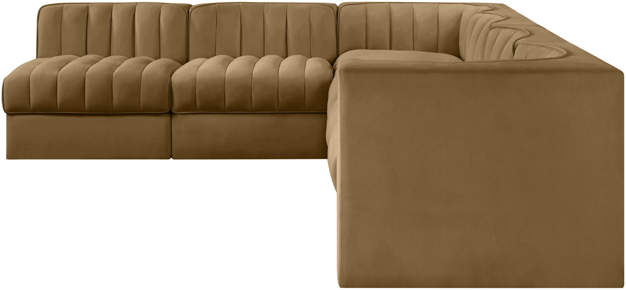 Rummi - Velvet Performance Fabric Upholstered 6 Piece Modular Sectional - Urban Living Furniture (Los Angeles, CA)