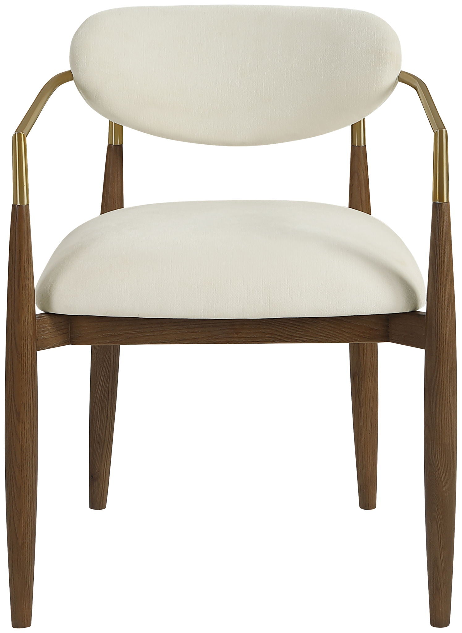 Riccio - Fabric Dining Arm Chair (Set of 2) - Walnut Frame - Urban Living Furniture (Los Angeles, CA)