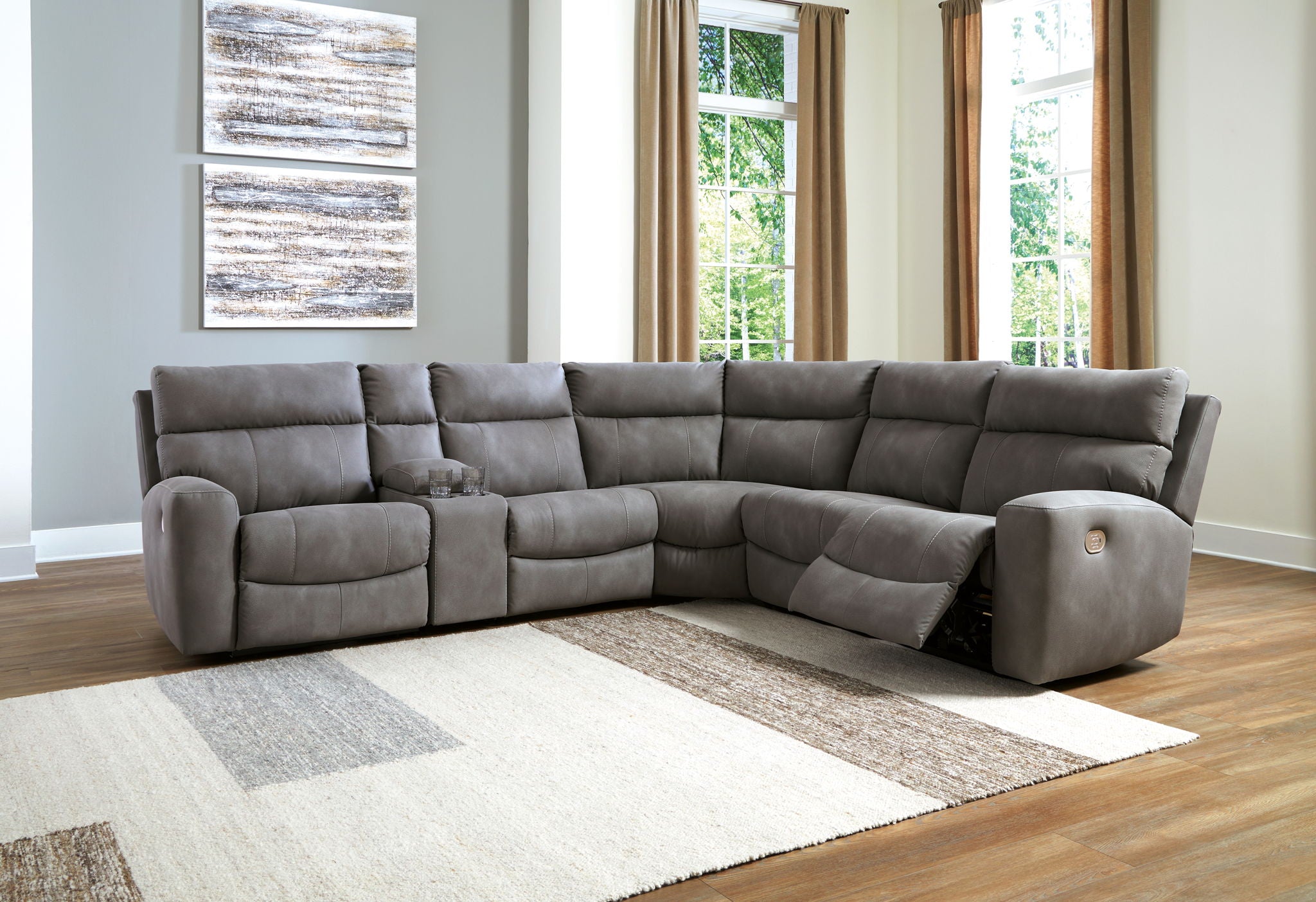 Next-gen Durapella - Power Reclinering Sectional Set - Urban Living Furniture (Los Angeles, CA)