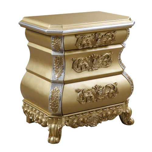 Seville - Nightstand - Gold Finish - Urban Living Furniture (Los Angeles, CA)