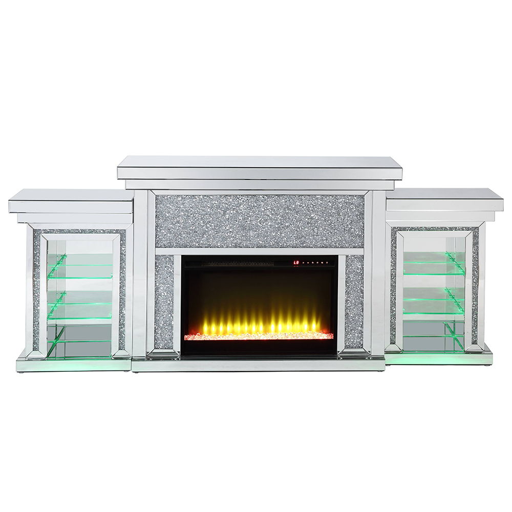 Noralie - Fireplace - Mirrored - Wood - Urban Living Furniture (Los Angeles, CA)