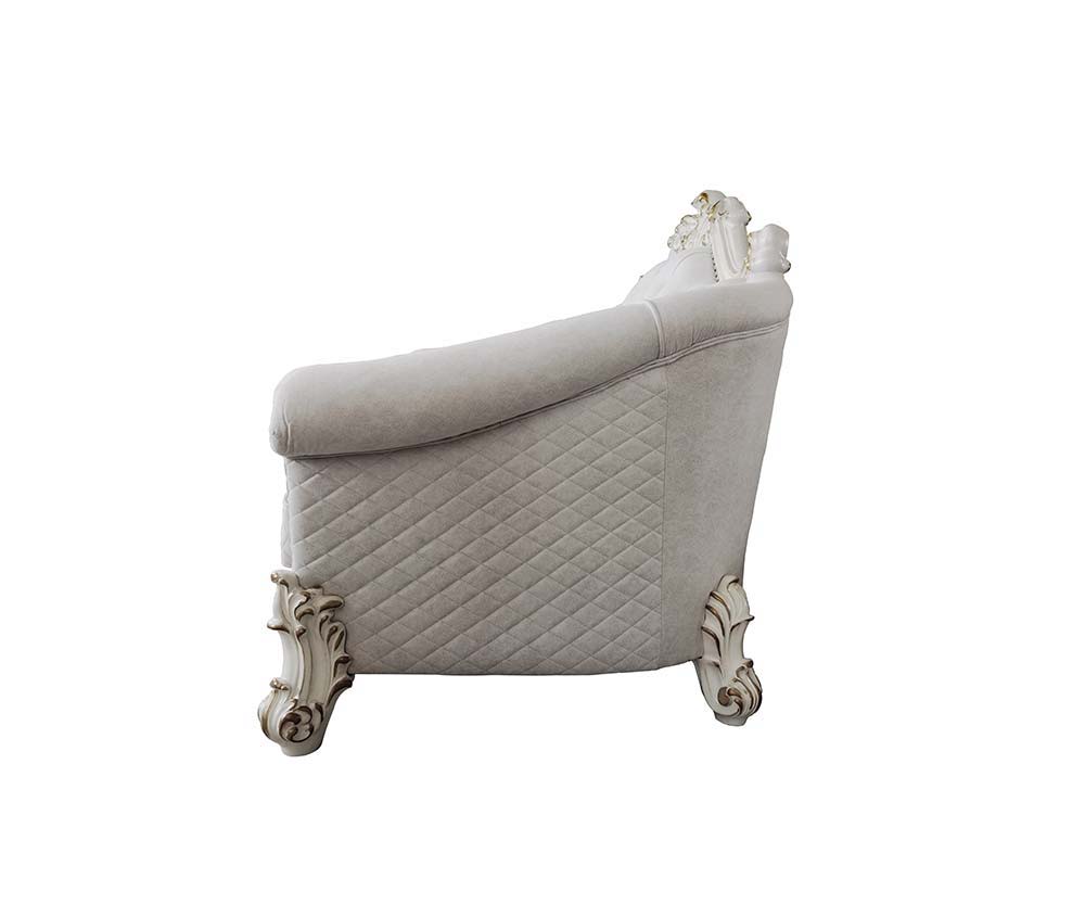 Vendom II - Sofa - Two Tone Ivory Fabric & Antique Pearl Finish - Urban Living Furniture (Los Angeles, CA)