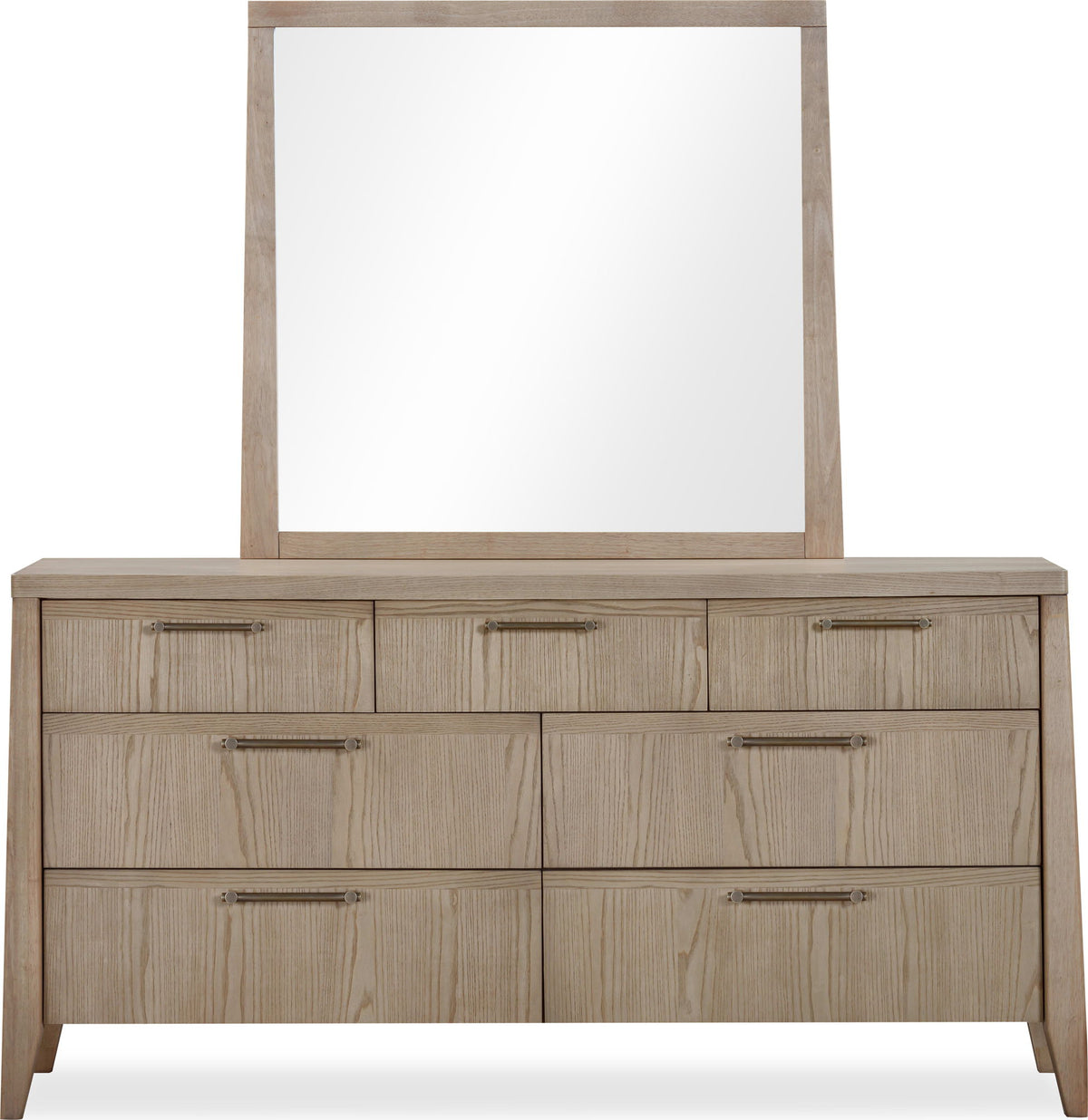 Sumire - Seven Drawer Ash Wood Dresser - Ginger