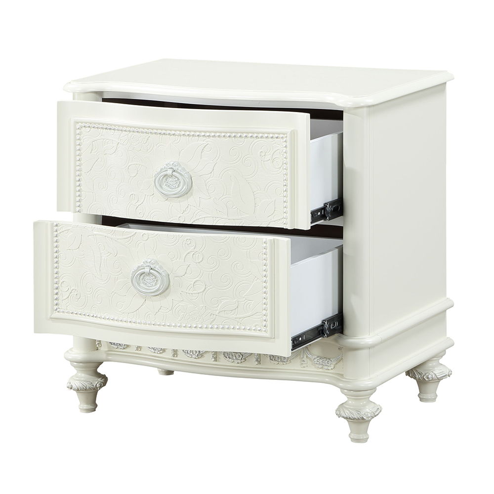 Dorothy - Nightstand With 2 Drawers - Ivory - Urban Living Furniture (Los Angeles, CA)