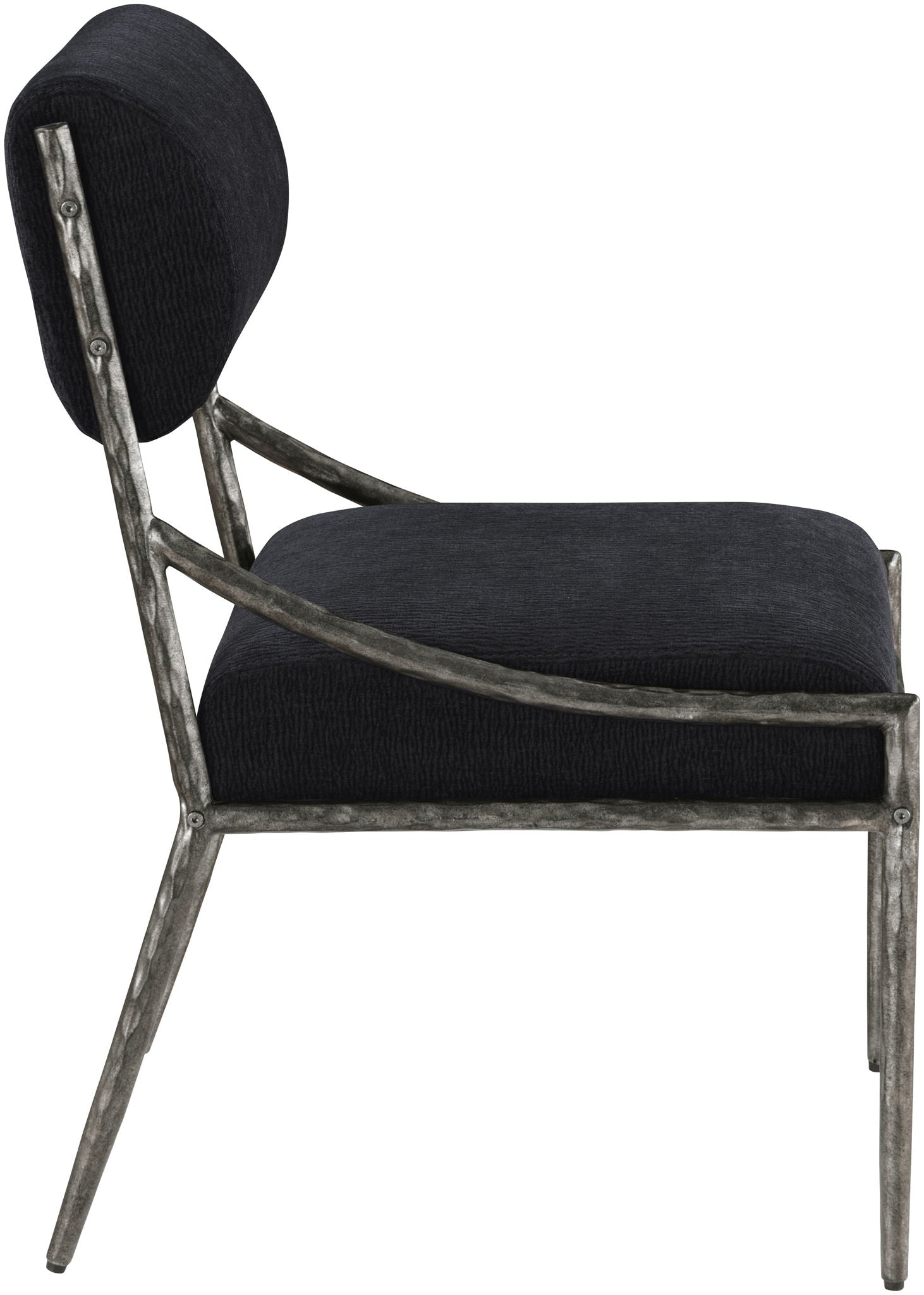 Bastille - Upholstered Dining Side Chair (Set of 2) - Silver Frame - Urban Living Furniture (Los Angeles, CA)