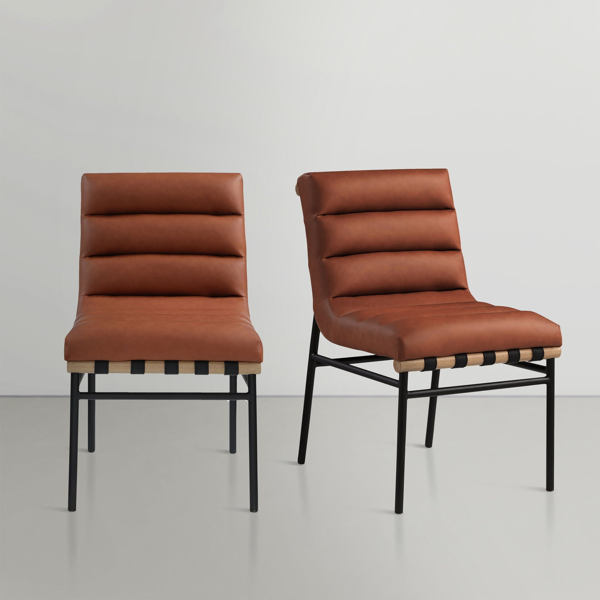 Burke - Dining Chair (Set of 2) - Cognac - Urban Living Furniture (Los Angeles, CA)
