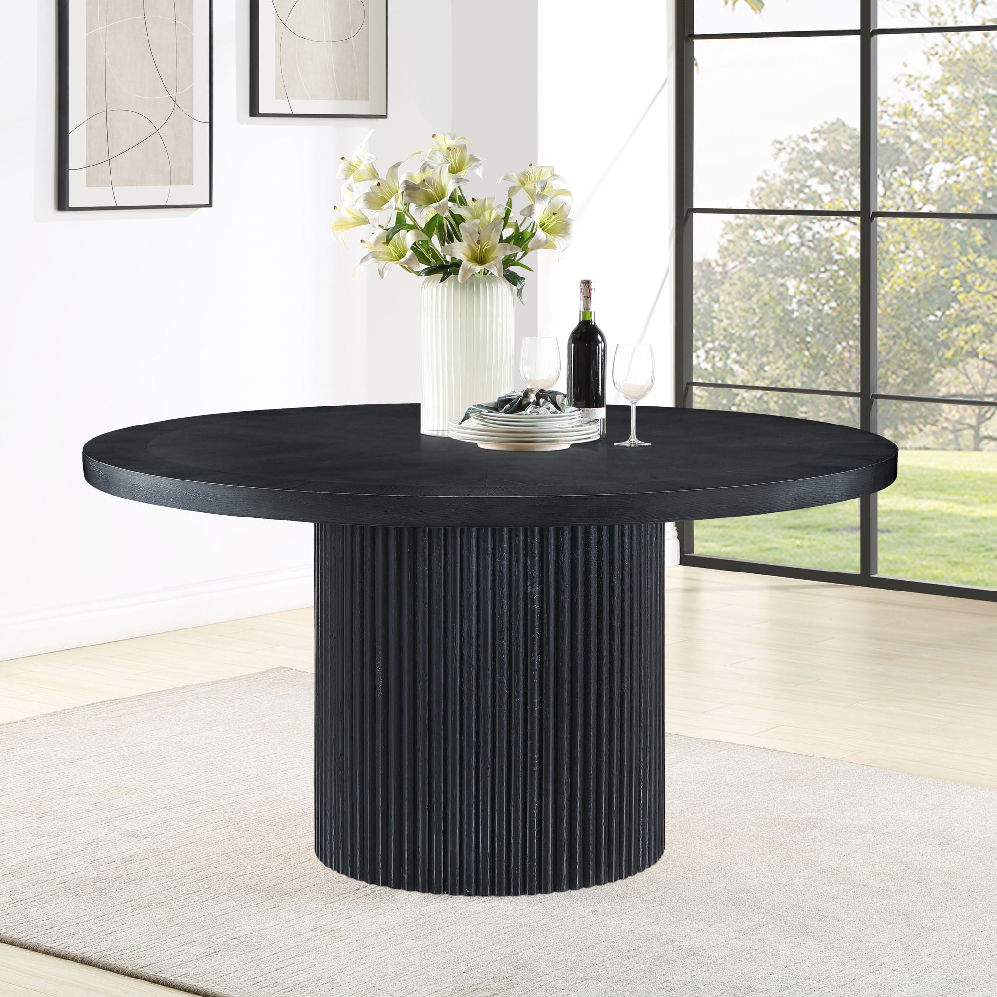 Belinda - Oak Veneer Table - Urban Living Furniture (Los Angeles, CA)
