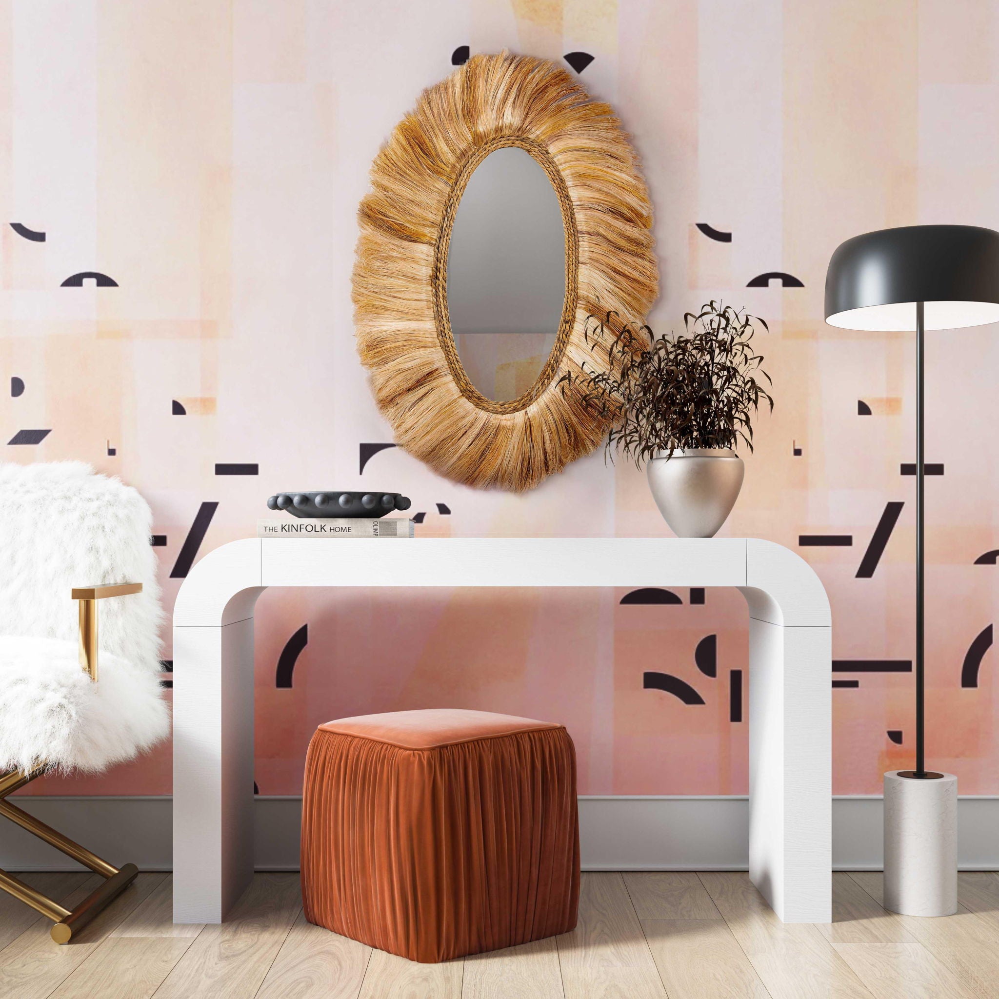 Tribal - Mirror - Beige - Urban Living Furniture (Los Angeles, CA)