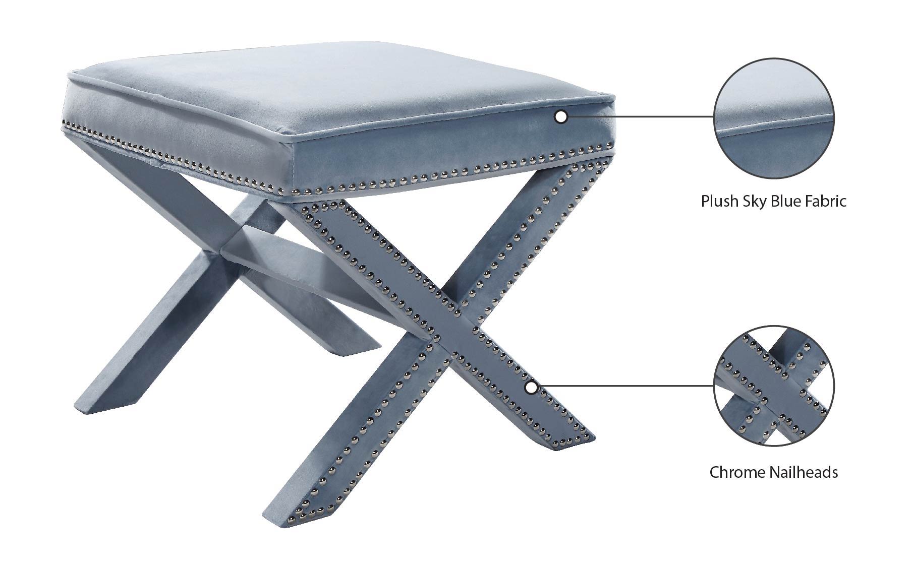 Nixon - Bench Ottoman - Urban Living Furniture (Los Angeles, CA)