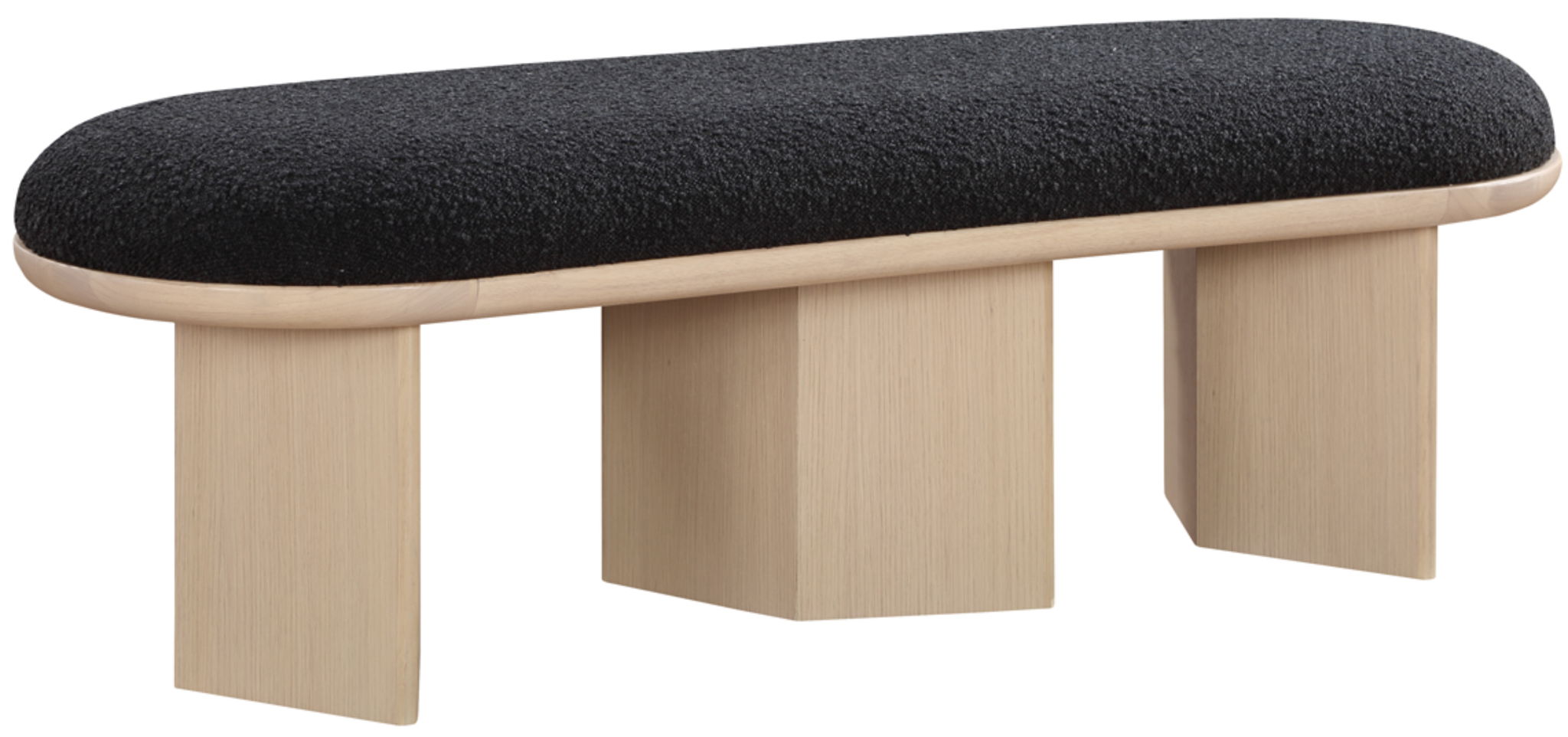Wilshire - Bench With Natural Base - Urban Living Furniture (Los Angeles, CA)