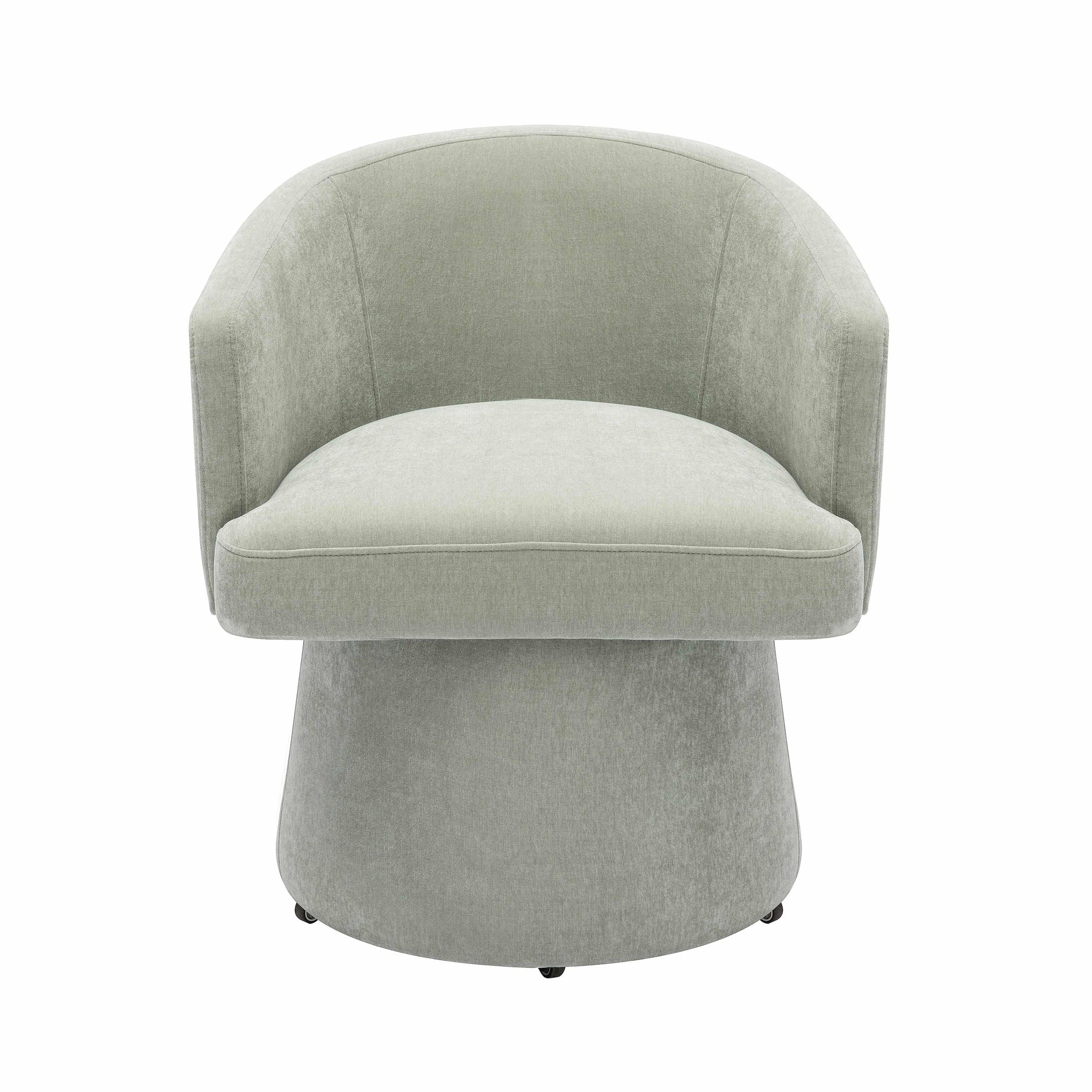 Kristen - Upcycled Chenille Rolling Desk Chair - Urban Living Furniture (Los Angeles, CA)