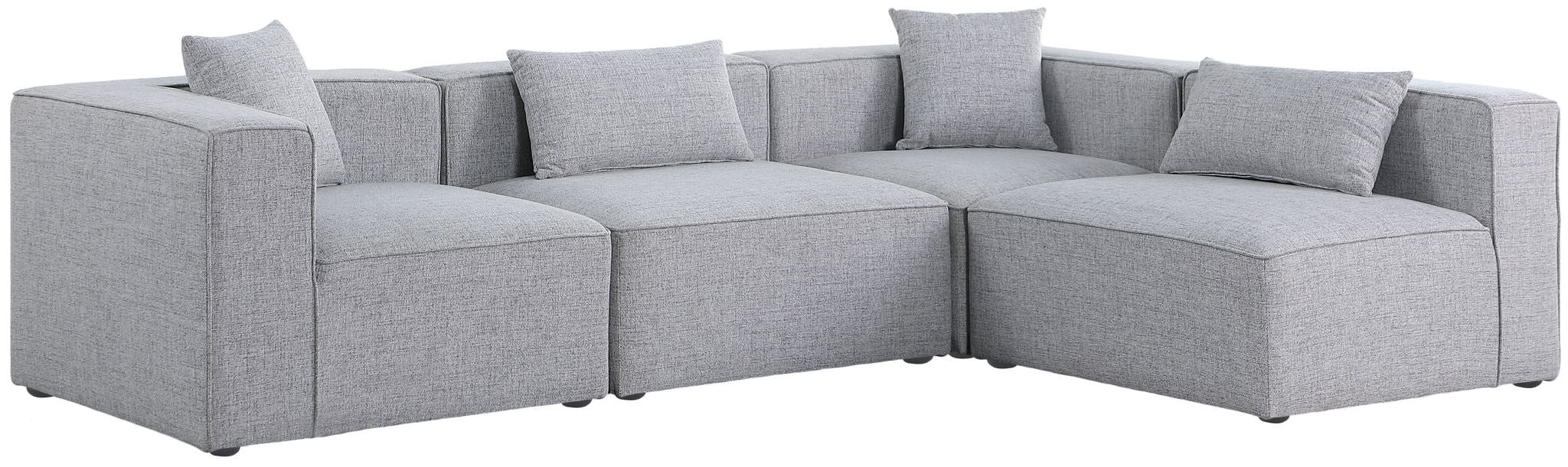 Cube - Linen 4 Piece Modular Corner Sectional - Urban Living Furniture (Los Angeles, CA)