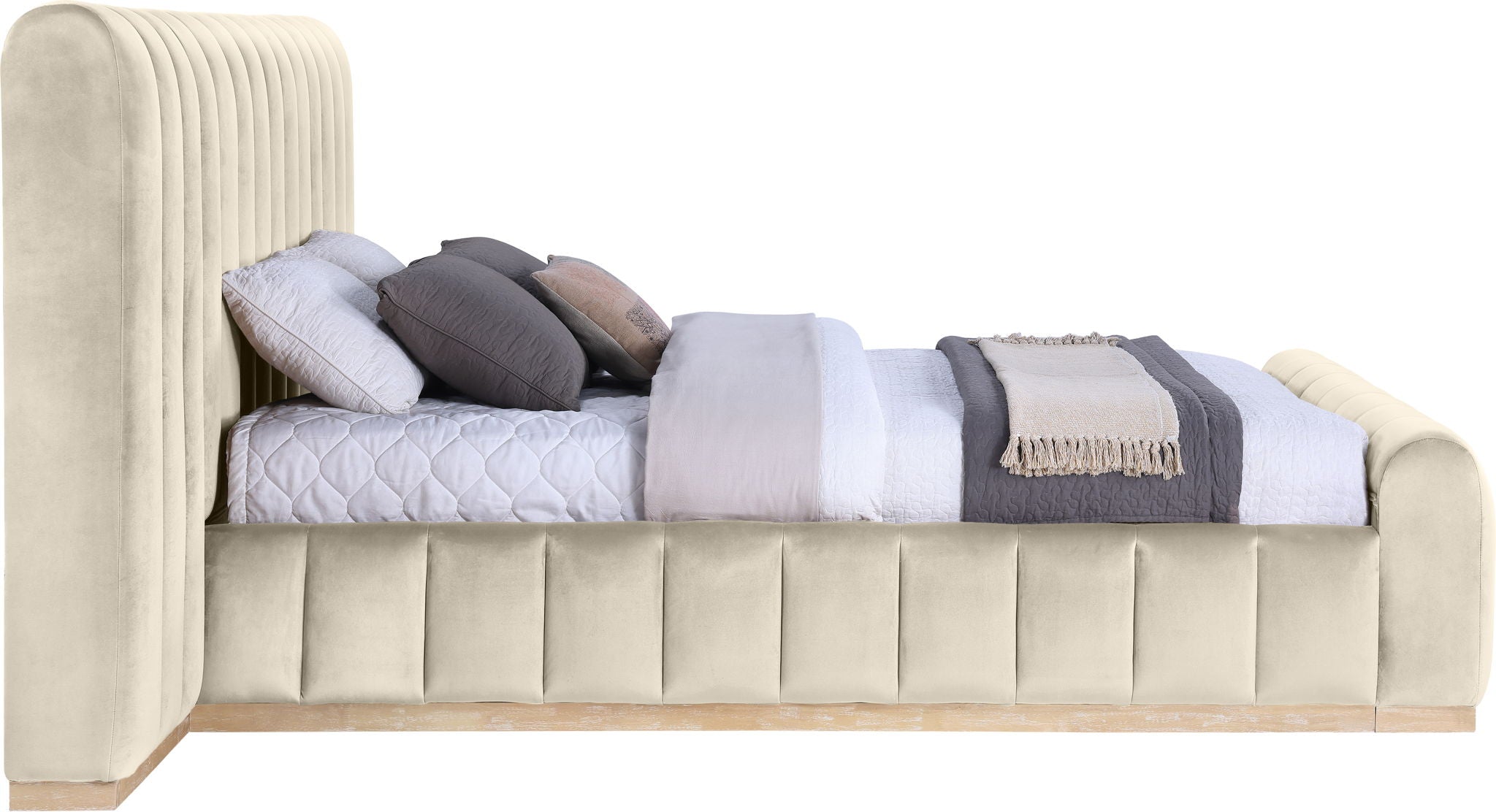 Amara - Velvet Upholstered Bed - Urban Living Furniture (Los Angeles, CA)