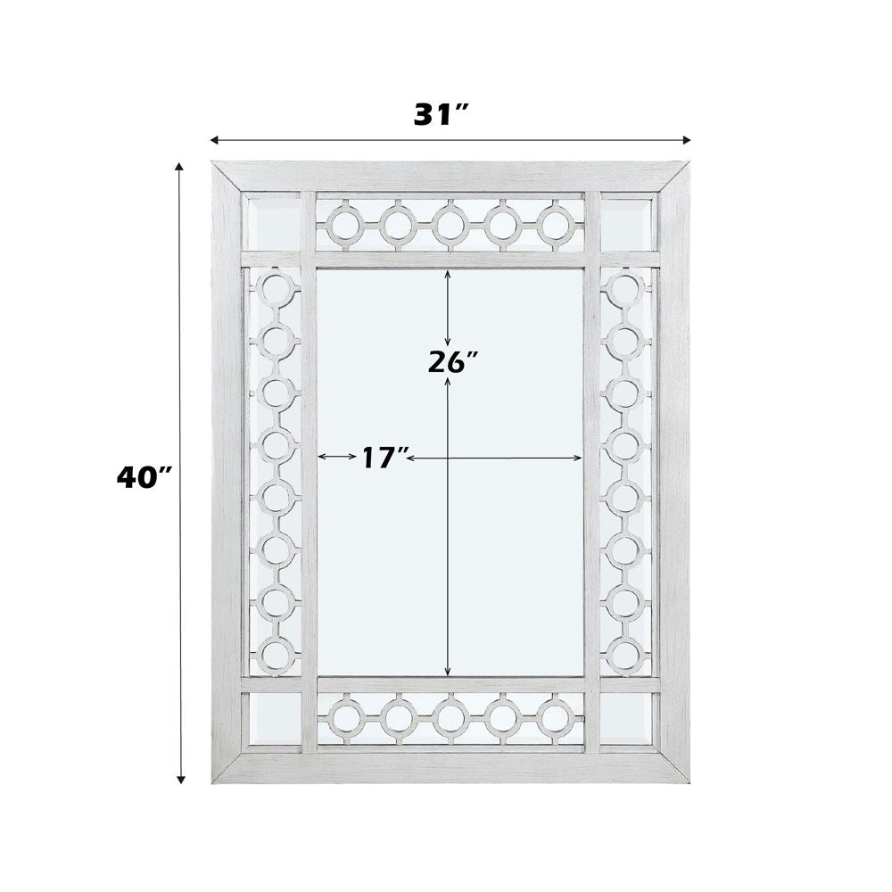 Varian - Mirror - Mirrored & Antique Platinum - Urban Living Furniture (Los Angeles, CA)