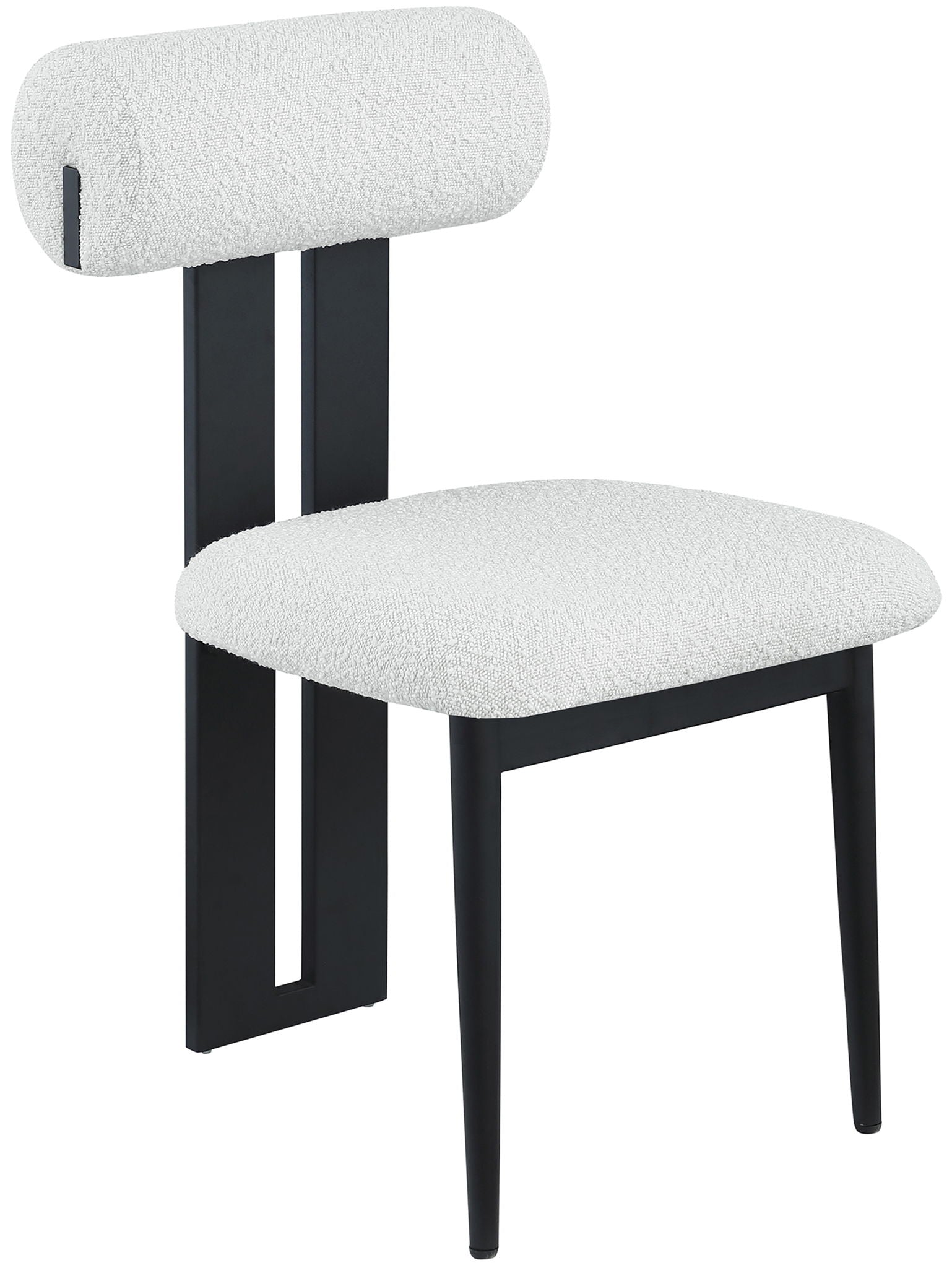 Dario - Boucle Dining Chair With Black Frame (Set of 2) - Urban Living Furniture (Los Angeles, CA)
