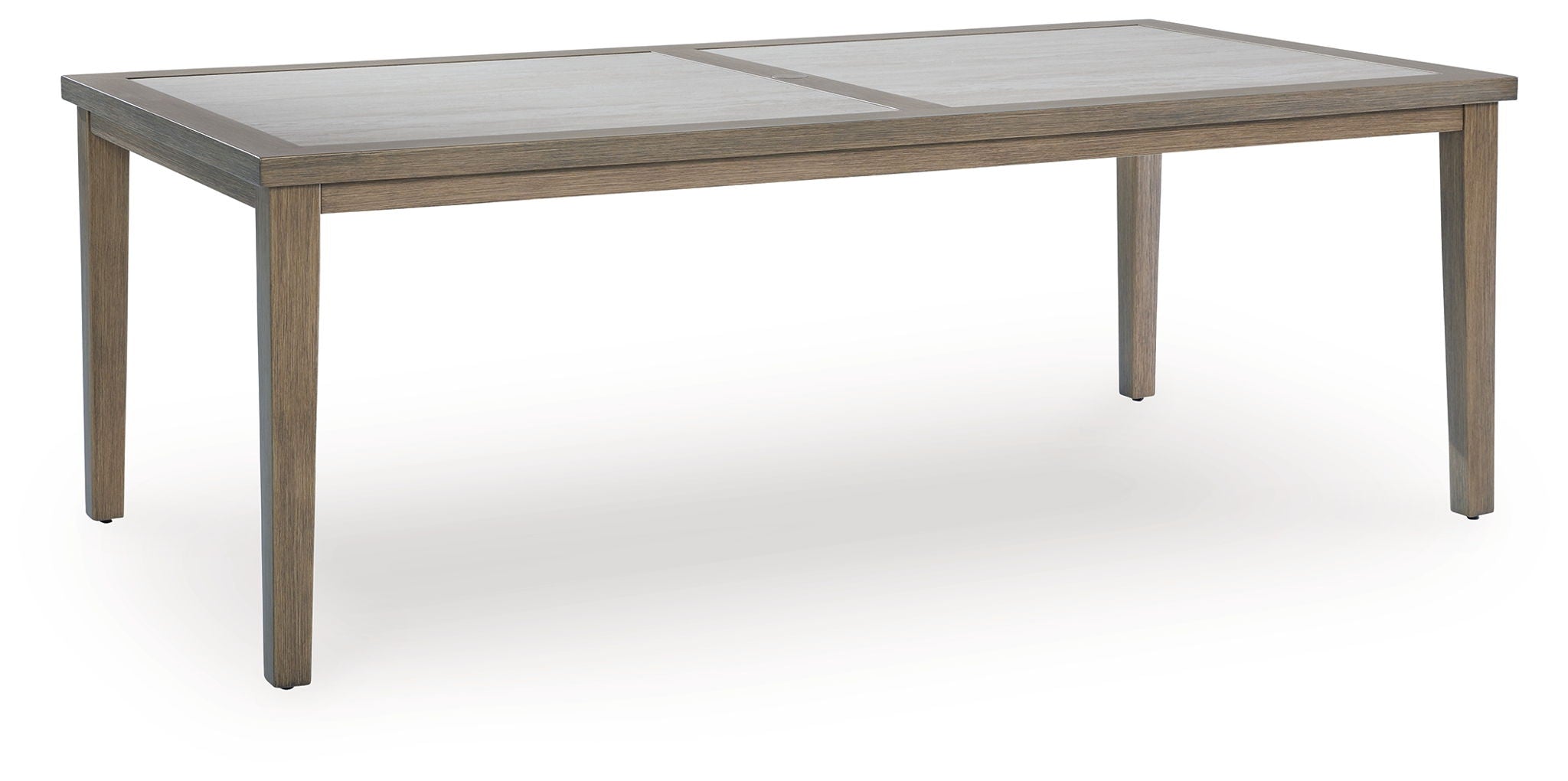 Rainier Ranch - Brown / Beige - Rectangle Dining Table With Umbrella Option - Urban Living Furniture (Los Angeles, CA)