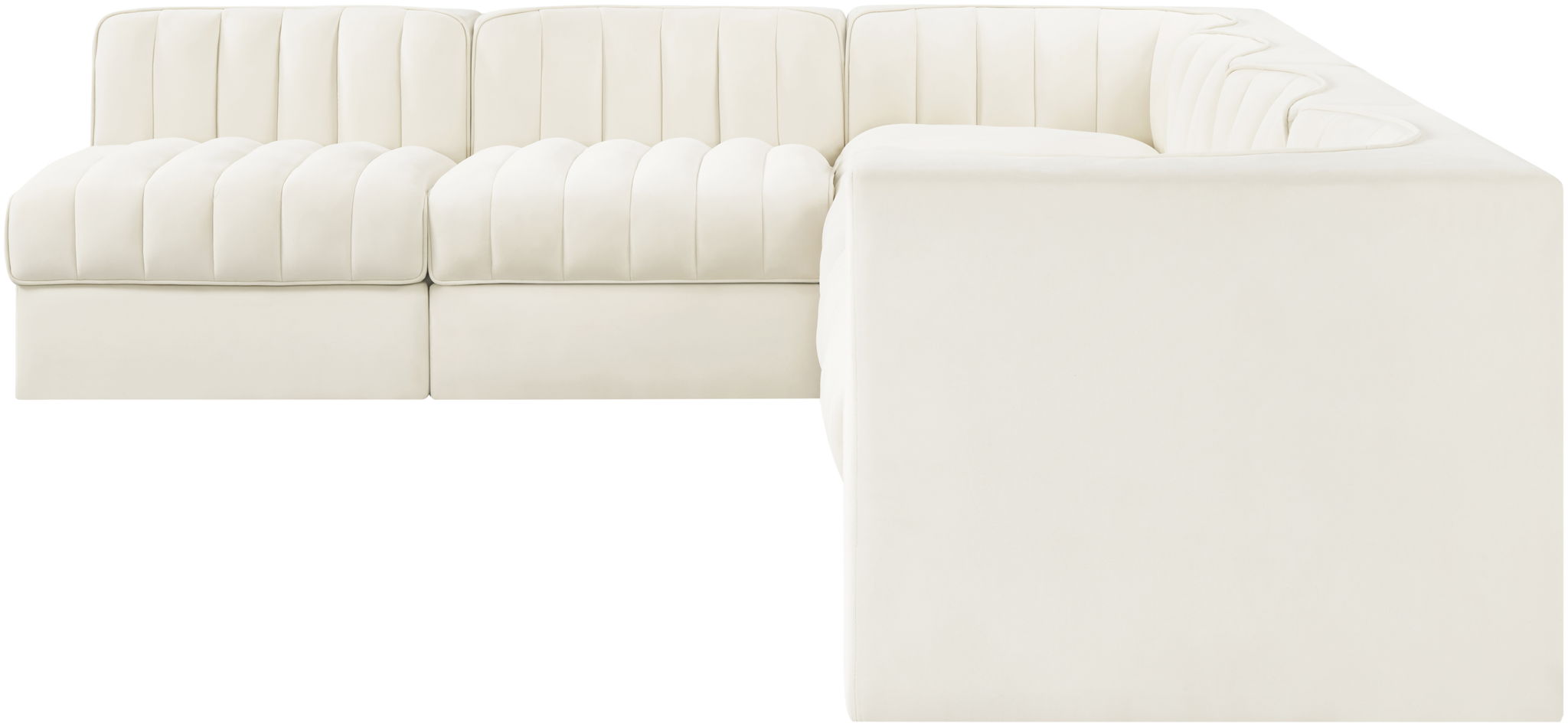 Rummi - Velvet Performance Fabric Upholstered 6 Piece Modular Sectional (With 3 Corner Chairs) - Urban Living Furniture (Los Angeles, CA)