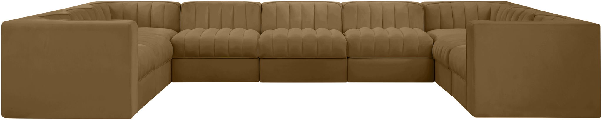 Rummi - Velvet Performance Fabric Upholstered 9 Piece Modular Sectional - Urban Living Furniture (Los Angeles, CA)