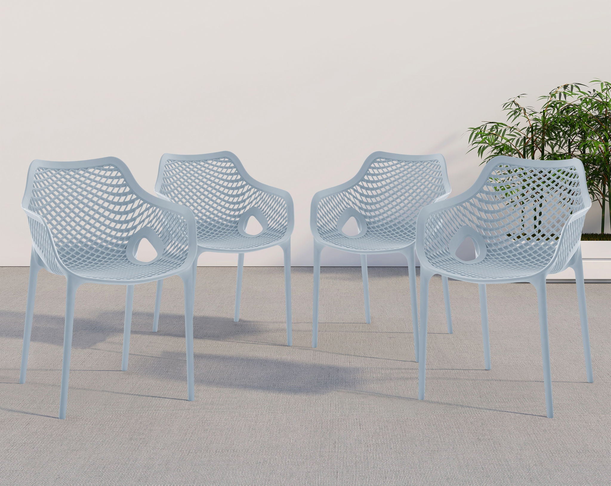 Mykonos - Outdoor Dining Chair Set - Urban Living Furniture (Los Angeles, CA)