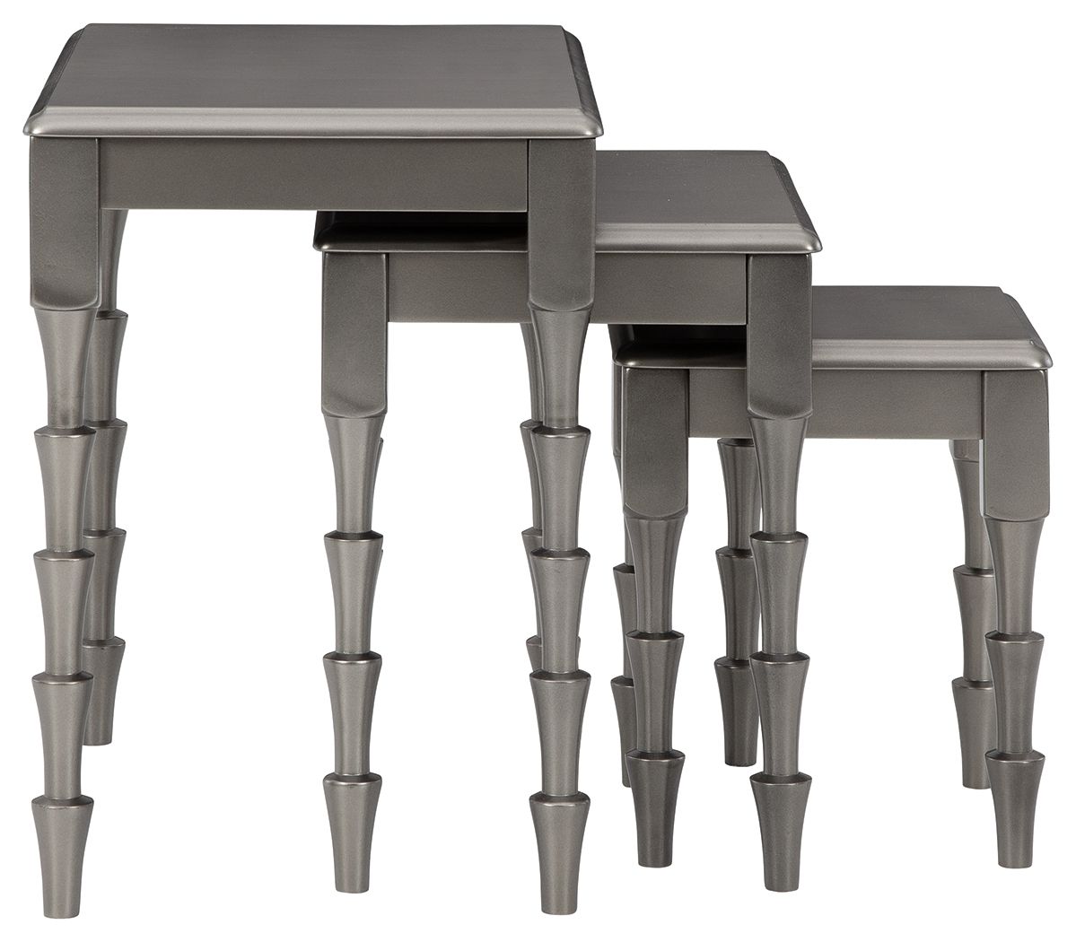 Larkendale - Metallic Gray - Accent Table Set (Set of 3) - Urban Living Furniture (Los Angeles, CA)
