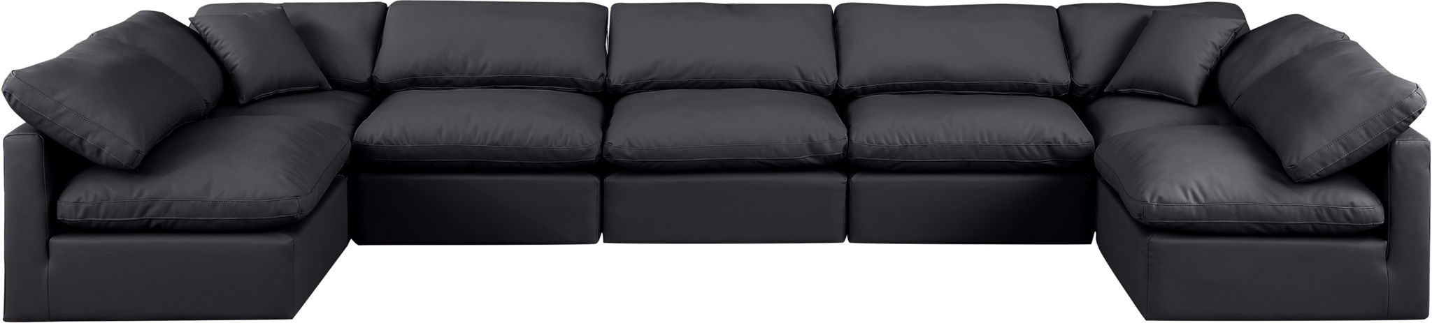 Indulge - Faux Leather 7 Piece Modular U-Shaped Sectional - Urban Living Furniture (Los Angeles, CA)