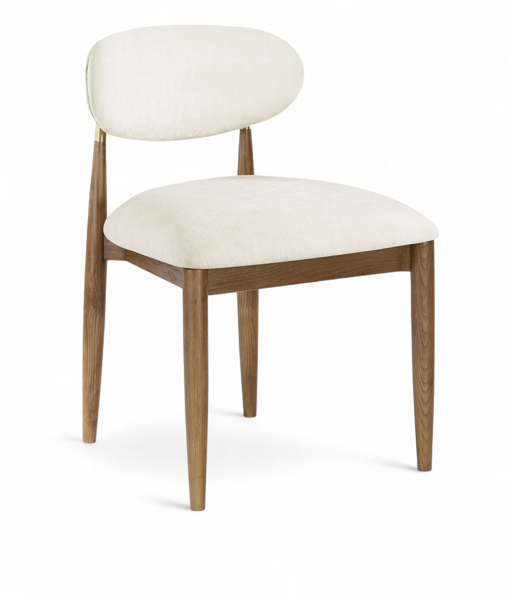Riccio - Fabric Dining Side Chair (Set of 2) - Walnut Frame - Urban Living Furniture (Los Angeles, CA)