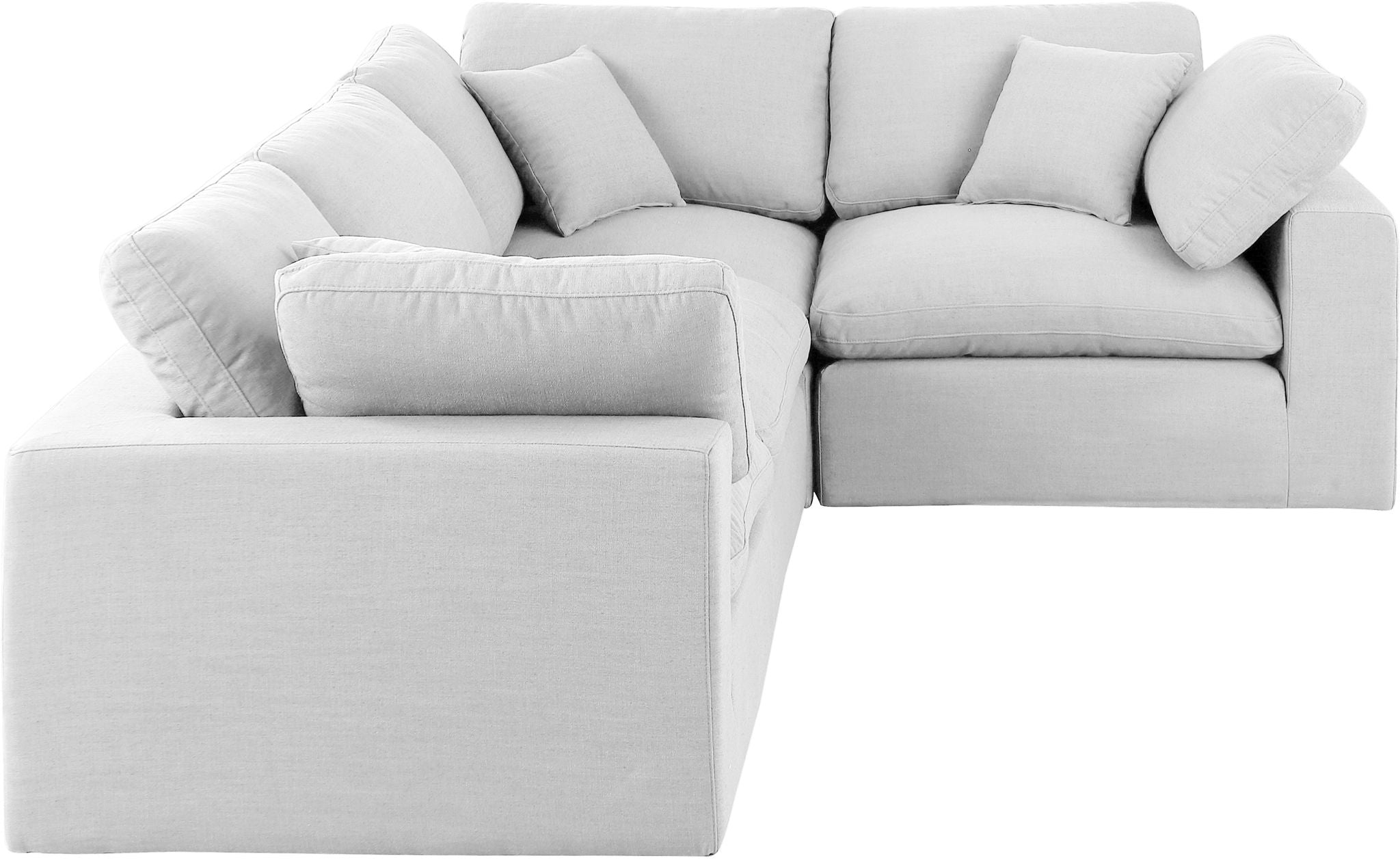 Comfy - 4 Piece Linen Fabric Modular Sectional - Urban Living Furniture (Los Angeles, CA)
