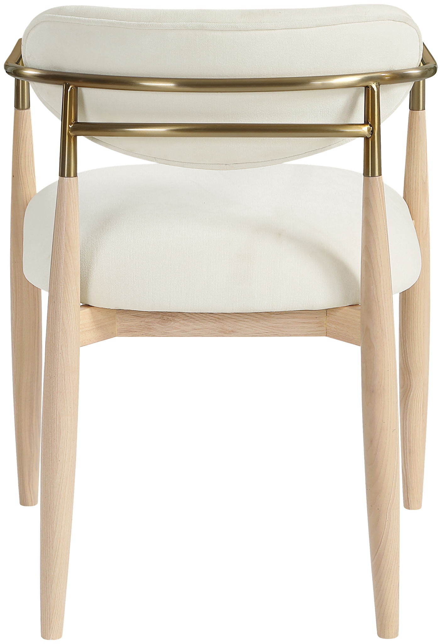 Riccio - Fabric Dining Arm Chair (Set of 2) - Natural Frame