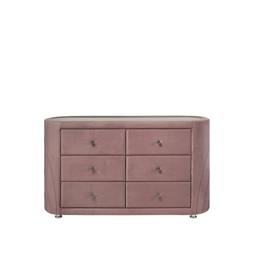 Salonia - Dresser - Pink Velvet - Urban Living Furniture (Los Angeles, CA)