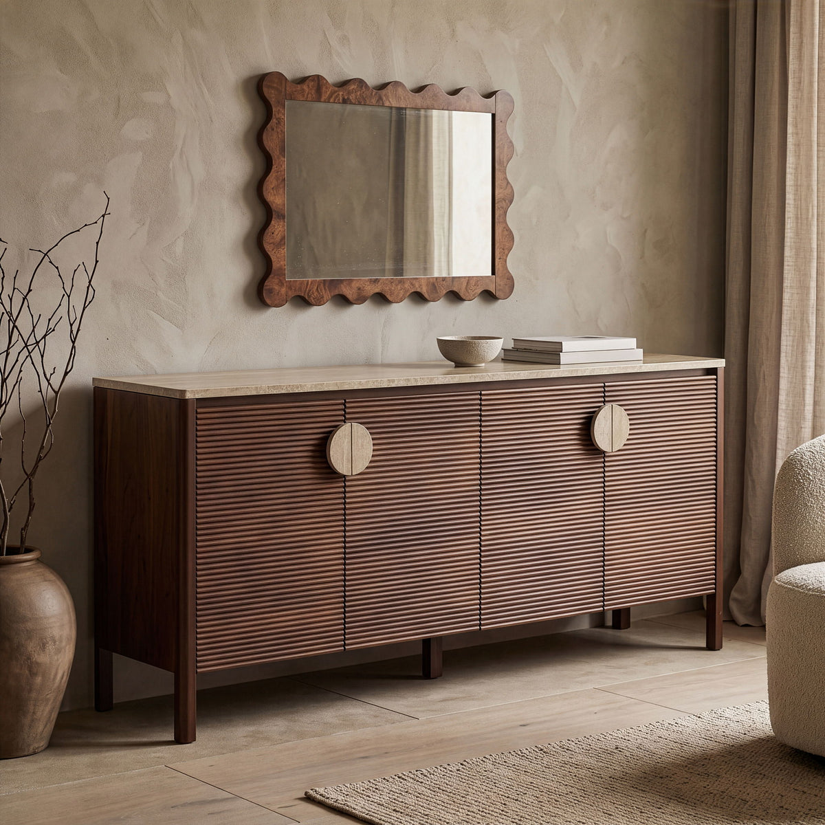 Varenna - Acacia Wood Sideboard / Buffet