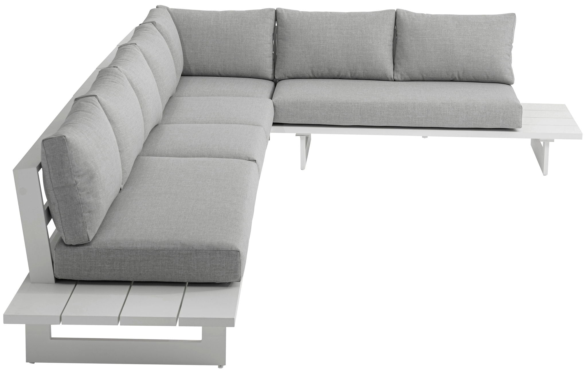 Maldives - 5 Piece Water Resistant Outdoor Patio Modular Sectional With White Base - Urban Living Furniture (Los Angeles, CA)