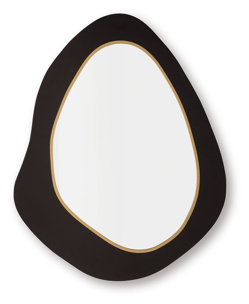 Kierlock - Black / Gold Finish - Accent Mirror - Urban Living Furniture (Los Angeles, CA)