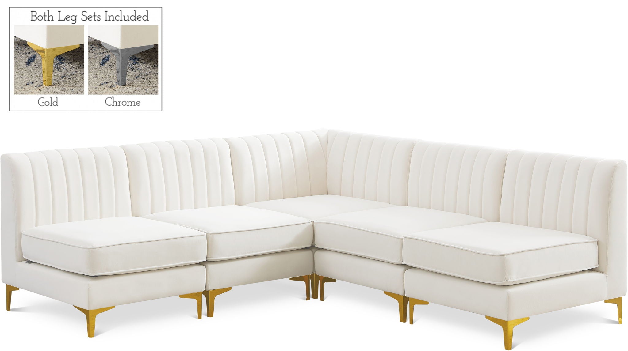 Alina - 5 Piece Armless Sectional - Urban Living Furniture (Los Angeles, CA)