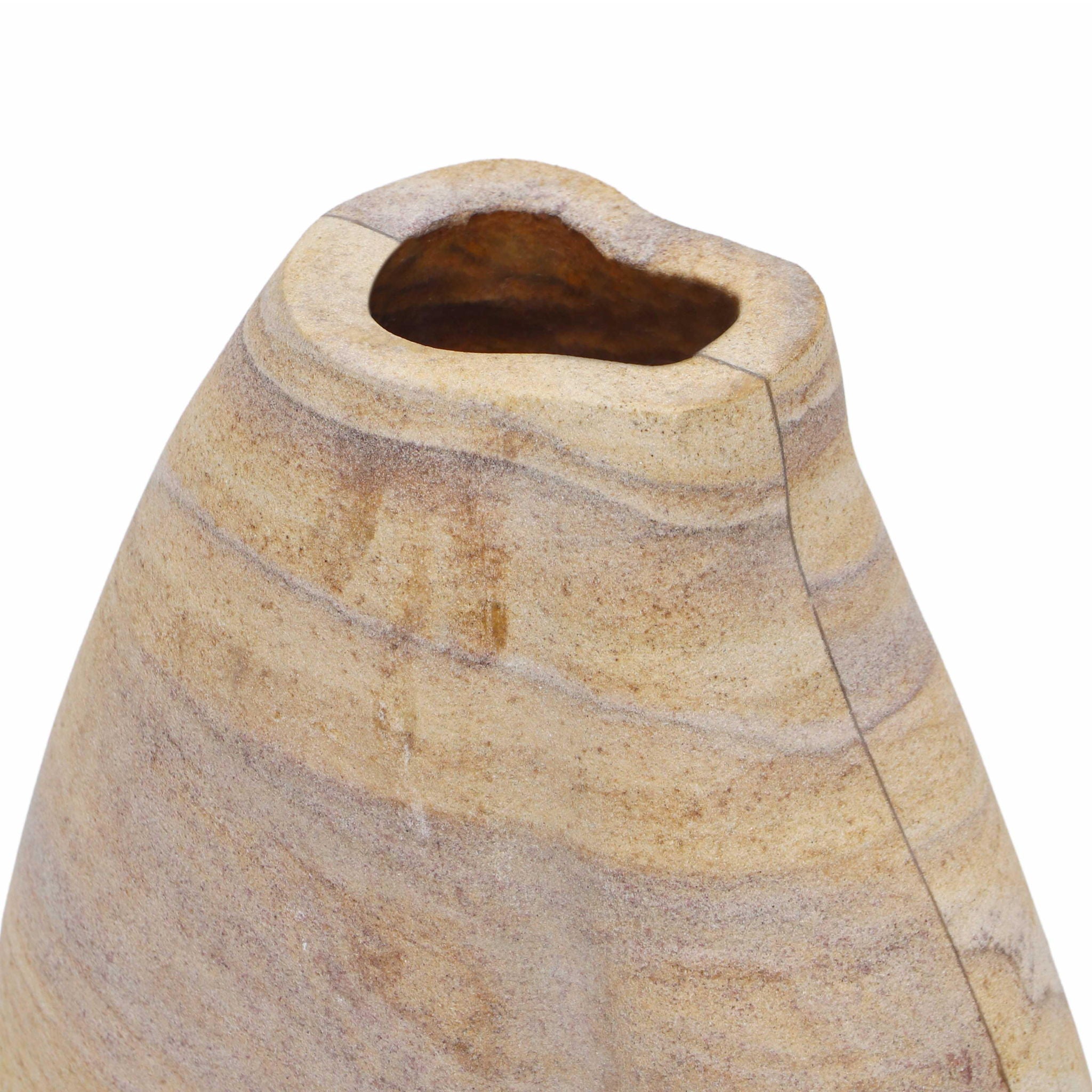 Saava - Curved Vase - Sandstone - Urban Living Furniture (Los Angeles, CA)