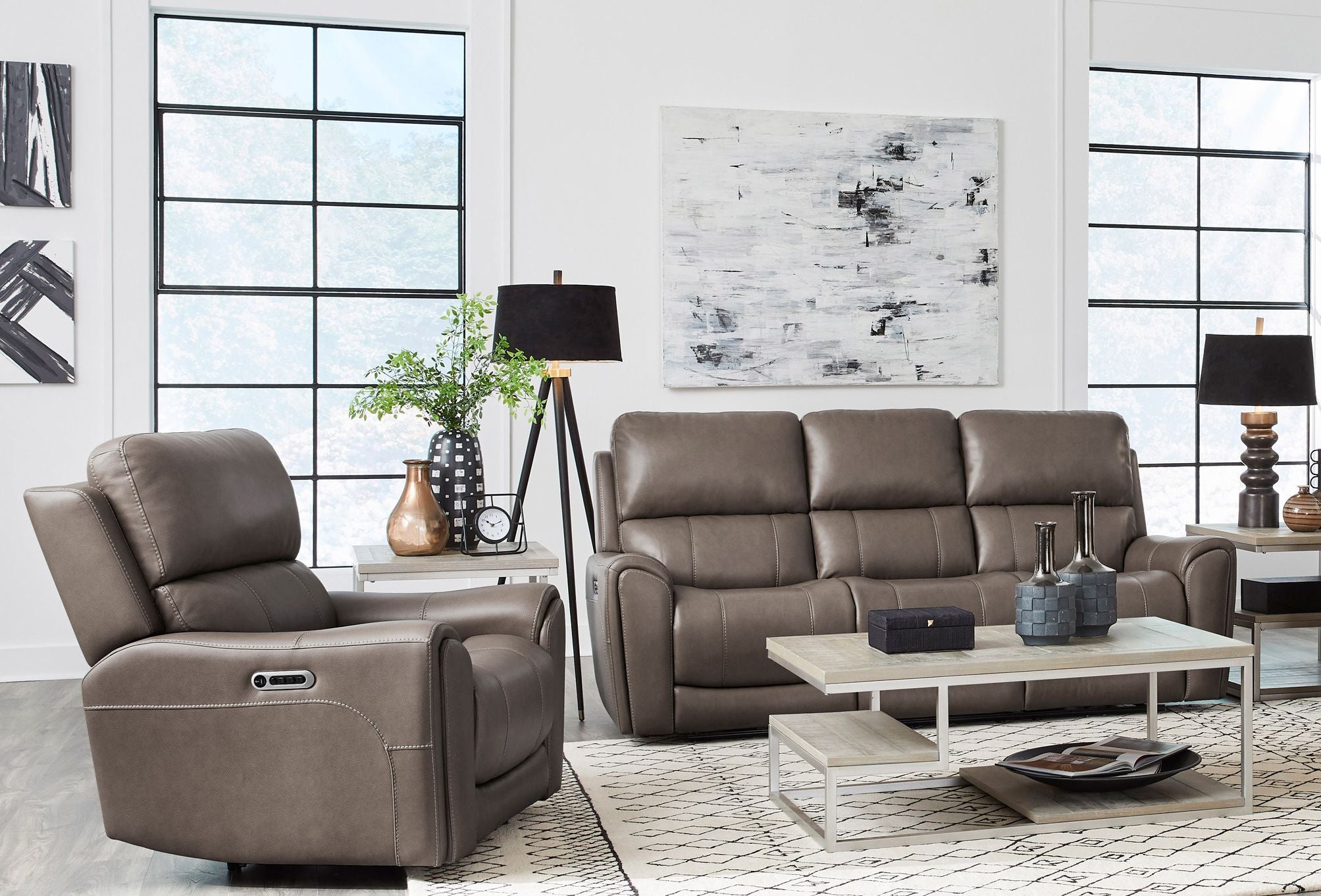 Hancock - Zero Gravity Power Reclining Sofa Set