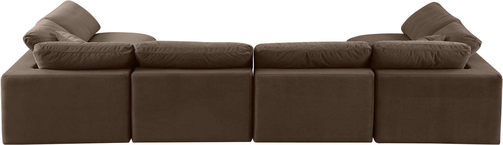 Comfy - 6 Piece Velvet Modular Armless Sectional - Urban Living Furniture (Los Angeles, CA)
